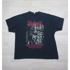 Slipknot Prepare for Hell World Tour T Shirt (2XL) Double Sided Band Nu-Metal